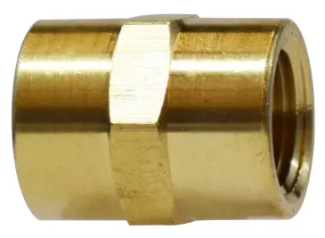 Midland Metal 28061 Pipe Coupling, 1/2 in FNPT x 1/2 in FNPT, 1-1/2 in, Brass Direct From Factory