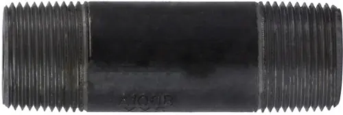 Midland Metal 59101SMLSXX Seamless Pipe Nipple, 1 in MPT x 1 in MPT, 2 in L, Steel, Black, XXH Schedule, 1000 lb Place Order