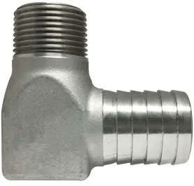 Discount Midland Metal 973982SS Elbow, 1 in Insert x 1 in MIP, Stainless Steel