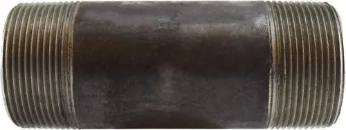 Midland Metal 59183SMLS Seamless Pipe Nipple, 2-1/2 in MPT x 2-1/2 in MPT, 4 in L, Steel, Black, SCH 80 Schedule Best Choice