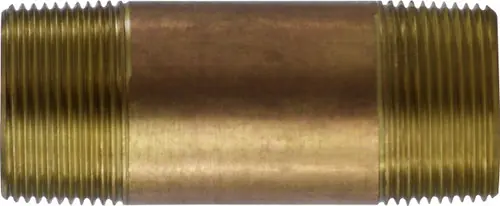 Today Only Midland Metal 40135 Pipe Nipple, 1-1/4 in MPT x 1-1/4 in MPT, 12 in, Brass