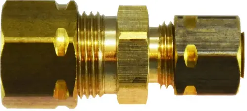 Top Rated Midland Metal 26079 Captive Sleeve Reducing Union, 3/8 in Compression x 1/4 in Compression, Brass