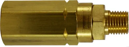 Midland Metal 46518 High Pressure Check Valve, 3/8 in Nominal, FIP x MIP, Brass Body, Import Limited Offer