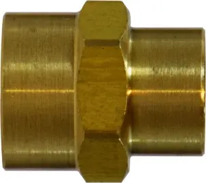 Best Choice Midland Metal 28181L Light Pattern Reducing Coupling, 1/4 in FNPTF x 1/8 in FNPTF, 0.94 in, Brass