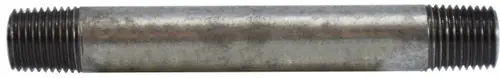 Midland Metal 56027 Welded Pipe Nipple, 1/4 in MPT x 1/4 in MPT, 4-1/2 in L, Steel, Galvanized, SCH 40 Schedule Next Day Delivery