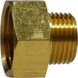 Next Day Delivery Midland Metal 30093 Straight Rigid Adapter, 3/4 in FGH x 3/4 in MNPTF, Brass