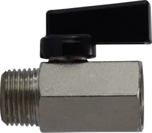 Midland Metal 46932S Mini Ball Valve, 3/8 in Nominal, FPT x MPT, 450 psi Pressure, 32 to 176 deg F Trusted Brand