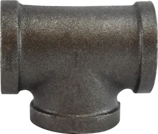 Midland Metal 65259 Pipe Tee, 2-1/2 in FPT x 2-1/2 in FPT x 2-1/2 in FPT, Iron, Black, 150 lb Buy Today