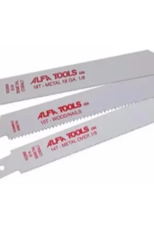 Alfa Tools RSBM1218 Bi-Metal 12" 18Tpi Reciprocating Saw Blade, 50 Pack Factory Price