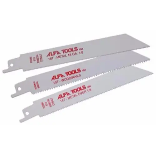 Alfa Tools RSBM1218 Bi-Metal 12" 18Tpi Reciprocating Saw Blade, 50 Pack Factory Price