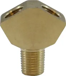 Midland Metal 28295 Wye, 1/4 in FIP x 1/4 in FIP x 1/4 in MIP, 1.56 in, Brass Today Only