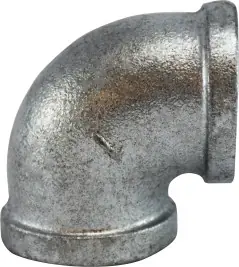 Midland Metal 64106 90 deg Elbow, 1-1/4 in FPT x 1-1/4 in FPT, Iron, Galvanized, 150 lb Authentic