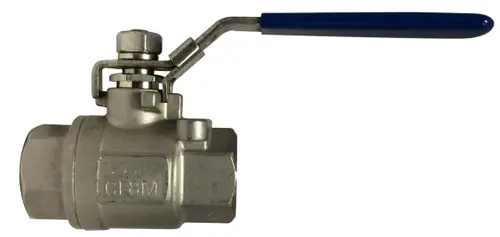 New Arrival Midland Metal 949178 2-Piece Ball Valve, 2 in Nominal, FPT x FPT, 2000 psi Pressure