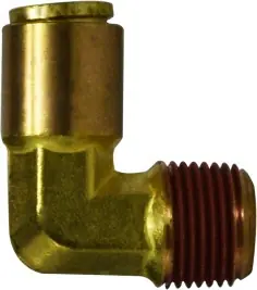 One Day Deal Midland Metal 690804 90 deg Elbow, 1/2 in Tube OD x 1/4 in Male NPTF, Brass