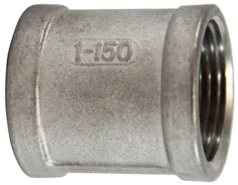 Midland Metal 62418 Banded Coupling, 2 in FPT x 2 in FPT, Stainless Steel, 150 lb Exclusive Offer