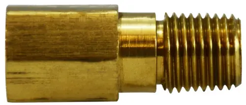 Express Delivery Midland Metal 28338 Long Extension Adapter, 1/4 in FNPTF x 1/4 in MNPTF, 1-9/16 in, Brass