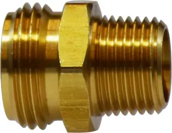 Midland Metal 30053 Rigid MGH x Male Pipe, Garden Hose, 3/4 x 3/8 Mgh x MIP Adapter, Brass Fittings Don't Miss Out