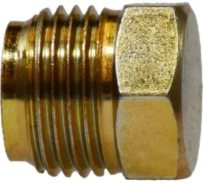 Authentic Midland Metal 12091 Plug, 3/16 in Male Inverted Flared, Steel
