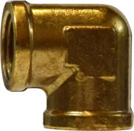 Factory Price Midland Metal 28016 90 deg Reducing Elbow, 1/2 in FNPT x 3/8 in FNPT, Brass