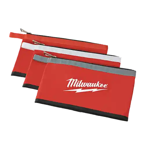 In Demand Milwaukee Tool 48-22-8193 3 Pk Zipper Pouches