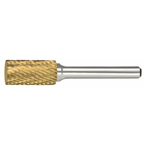 Alfa Tools B71202BDTN Sa-1L Carbide Burr Cylindrical Double Cut Tin Coated Authentic