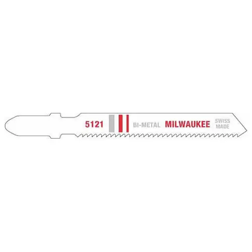 Best Seller Milwaukee Tool 48-42-5121 3" 18TPI T-Shank Metal Cutting Bi-Metal Jig Saw Blades (5 PK)