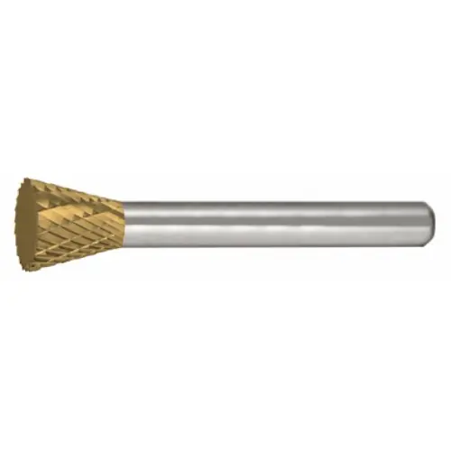 Alfa Tools B71278DTN Sn-4 Carbide Burr Inverted Cone Double Cut Tin Coated Buy Online