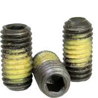 3/8"-16 x 5/16" Socket Set Screws, Cup Point, Nylon-Patch Black Oxide, Coarse (UNC), Alloy Steel, Qty 100 Hot Picks
