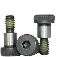 Certified 5/8"-1/2-13 x 2 1/4" Socket Shoulder Screws, Nylon-Patch Thermal Black Oxide, Coarse (UNC), Alloy Steel, Qty 25