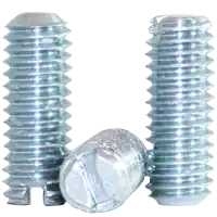 5/16"-18 x 1/2" Slotted Set Screws, Zinc Cr+3, Coarse (UNC), Alloy Steel, Case Hardened, Qty 100 Grab Now