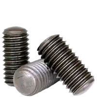 1/4"-20 x 3/4" Socket Set Screws, Oval Point, Thermal Black Oxide, Coarse (UNC), Alloy Steel, Qty 100 Buy Today