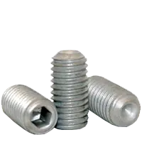 8-32 x 1/4" Socket Set Screws, Cup Point, Zinc-Bake Cr+3, Coarse (UNC), Alloy Steel, Qty 100 Fan Favorite