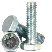 In Demand M20-2.50 x 45mm Hex Cap Screws, Metric Class 10.9, Zinc Cr+3 Bake, Coarse (UNC), Alloy Steel, DIN 933 / ISO 4017, Qty 25