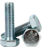 M5-0.80 x 45 mm Hex Cap Screws, Metric Class 8.8, Zinc Cr+3, Full Thread, Coarse (UNC), Medium Carbon Steel, DIN 933, Qty 100 Cheap