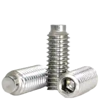 Place Order 10-32 x 3/8" Socket Set Screws, 1/2 Dog Point, 18-8 Stainless Steel, Fine (UNF), Qty 100