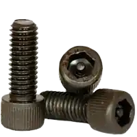 Secure Checkout 6-32 x 1/2" Socket Head Cap Screws, Tamper-Resistant, Thermal Black Oxide, Full Thread, Coarse (UNC), Alloy Steel, Qty 100