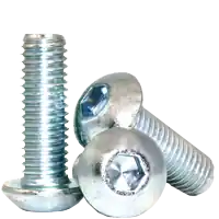 1/2"-13 x 1 3/4" Button Head Socket Cap Screws, Zinc-Bake Cr+3, Full Thread, Coarse (UNC), Alloy Steel, Qty 50 Save Now
