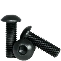 M8-1.25 x 80 mm Button Head Socket Cap Screws, Metric Class 12.9, Thermal Black Oxide, Full Thread, Coarse (UNC), Alloy Steel, ISO 7380, Qty 100 Best Choice
