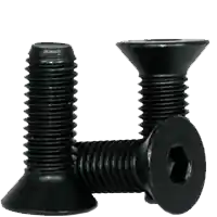 M16-2.00 x 150 mm Flat Head Socket Cap Screws, Metric Class 12.9, Thermal Black Oxide, Partial Thread, Coarse (UNC), Alloy Steel, DIN 7991, Qty 10 Hassle-Free Returns