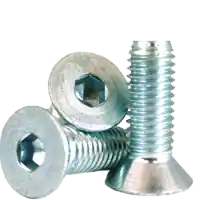 Secure Checkout 1/2"-13 x 3" Flat Head Socket Cap Screws, Zinc-Bake Cr+3, Partial Thread, Coarse (UNC), Alloy Steel, Qty 50