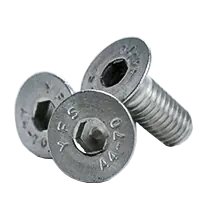 M12-1.75 x 40 mm Flat Head Socket Cap Screws, 316 Stainless Steel A4, Full Thread, Coarse (UNC), Qty 100 Final Sale