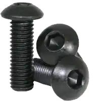 Exclusive Offer 1/2"-13 x 3 1/2" Button Head Socket Cap Screws, Thermal Black Oxide, Full Thread, Coarse (UNC), Alloy Steel, Qty 25