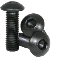 Weekend Sale 6-40 x 7/16" Button Head Socket Cap Screws, Thermal Black Oxide, Full Thread, Fine (UNF), Alloy Steel, Qty 100