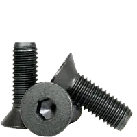 Big Sale 1/4"-20 x 1 1/4" Flat Head Socket Cap Screws, Thermal Black Oxide, Full Thread, Coarse (UNC), Alloy Steel, Qty 100