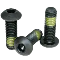 Limited Offer 1/2"-13 x 1" Button Head Socket Cap Screws, Nylon-Patch Thermal Black Oxide, Full Thread, Coarse (UNC), Alloy Steel, Qty 100