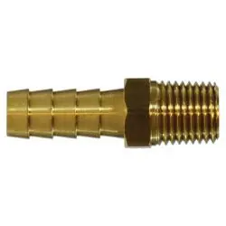 Midland Metal 201A-8C Rigid Male Adapter, Hose Barb, 1/2 x 3/8 Hose Barb To Mpt, Brass Fittings New Release