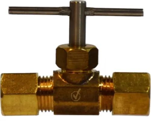 Time-Limited AMC 709106-06 Needle Valve, 3/8 in Nominal, Compression, Brass Body