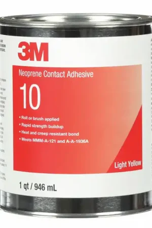 Crafted 3M ContactAdhesive,Multi-Purpose,1Qt,Yellow 10