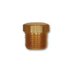Buy Today Mid-America Fittings LF121-16 Cored Hex Head Plug, 1 in MPT, Brass