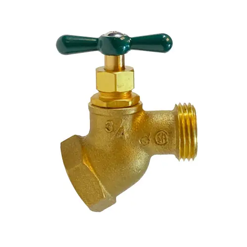 Midland Metal 942112LF Heavy-Duty Hose Bibb No Kink Valve, 1/2 x 3/4 in Nominal, FIP x MHT Connection Hot Deal